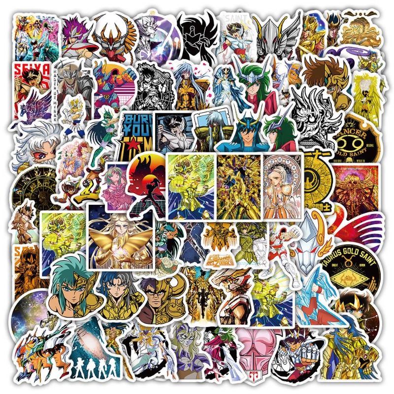 Laptop Accessories Decoration - 101 Pegatinas de Anime Saint Seiya,