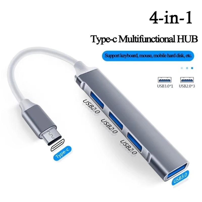 Laptop Accessories Hub - Hub USB 3.0 de 4 puertos,