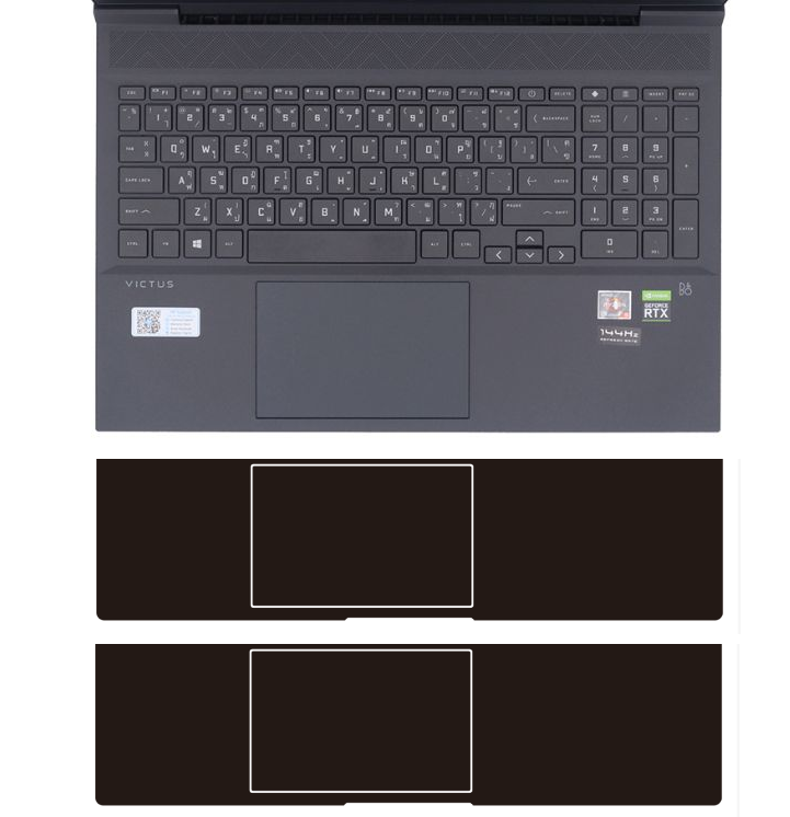 Victus Laptop Accessories - 2 uds reposamanos de vinilo Protector