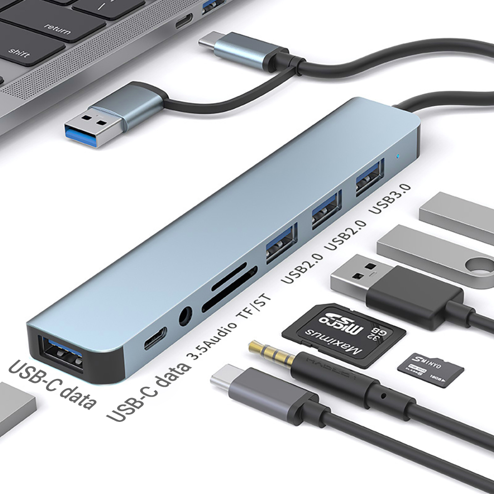 Laptop Accessories All In One - Estación de Conexión USB 9 en