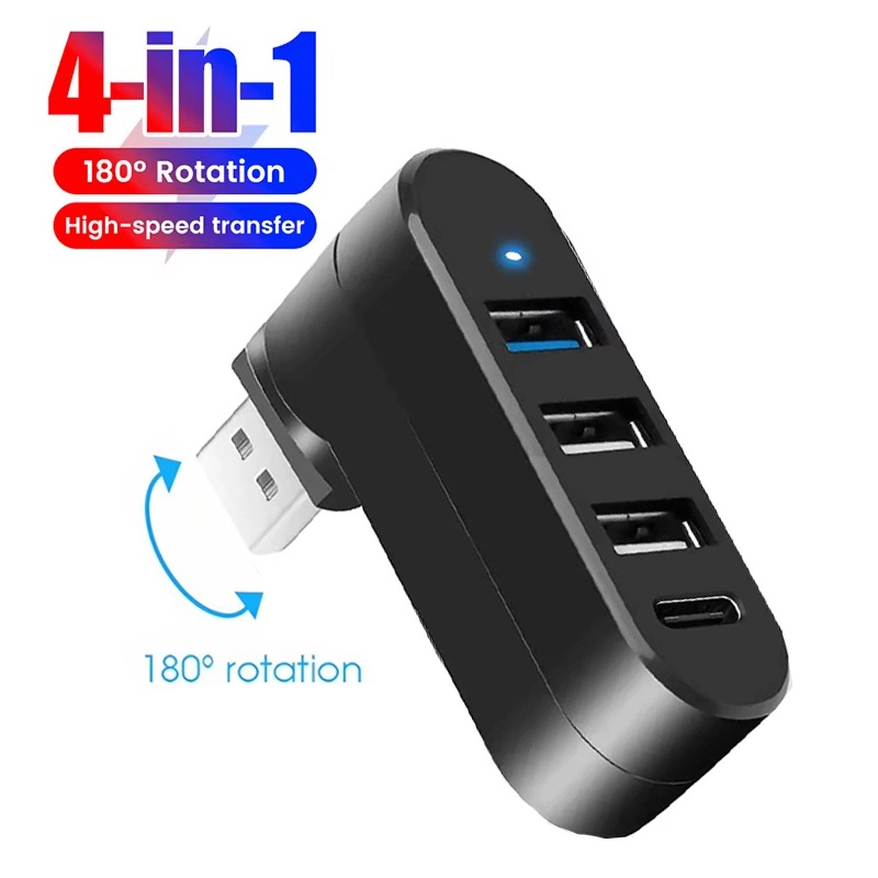 Laptop Accessories Hub - Hub USB 2.0 de 4 Puertos,