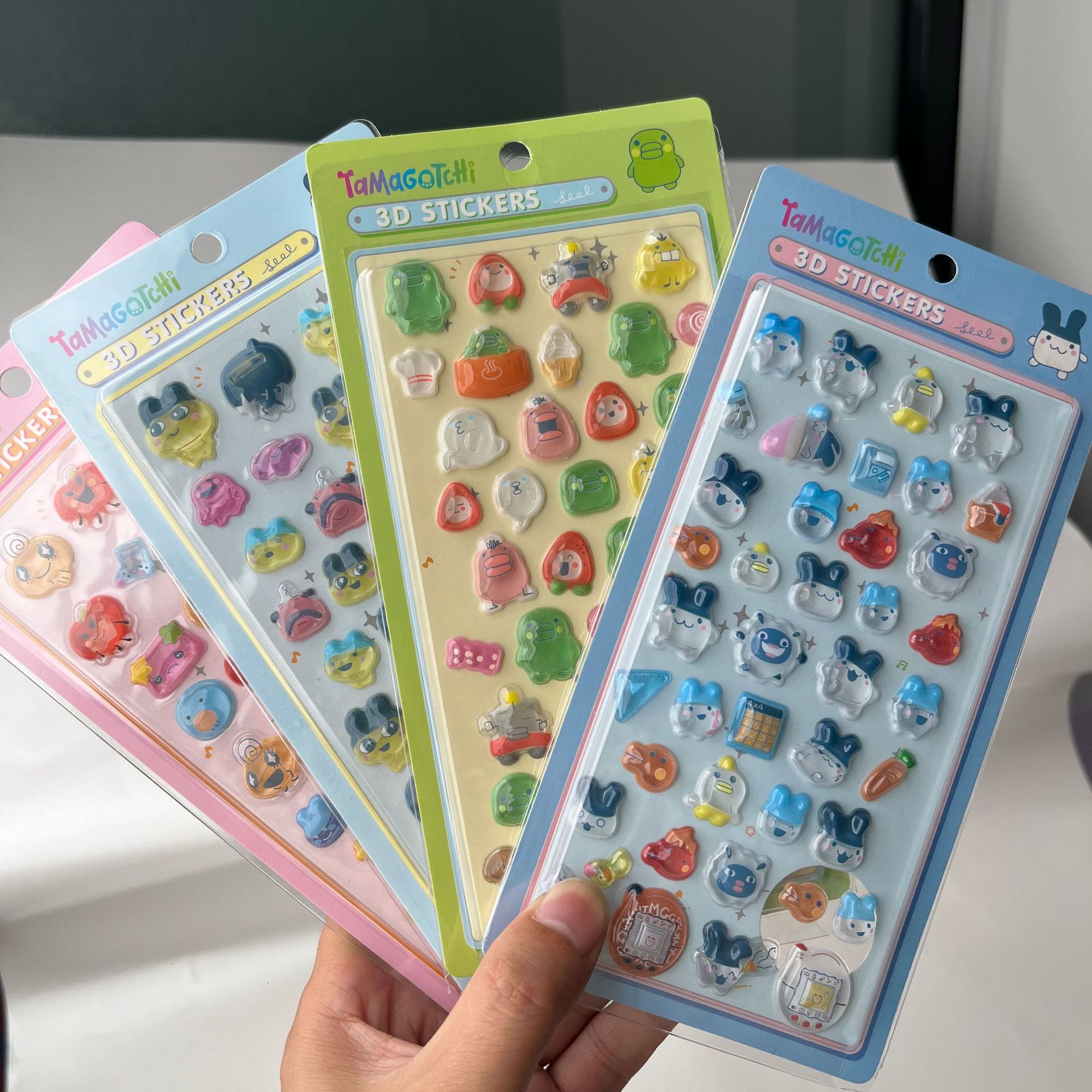 Laptop Accessories Decoration - Lindas pegatinas 3D hinchadas de Tamagotchi,