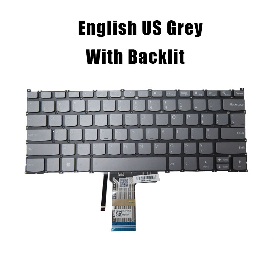 Yoga Laptop Accessories - Teclado para portátil US/SW gris/azul para