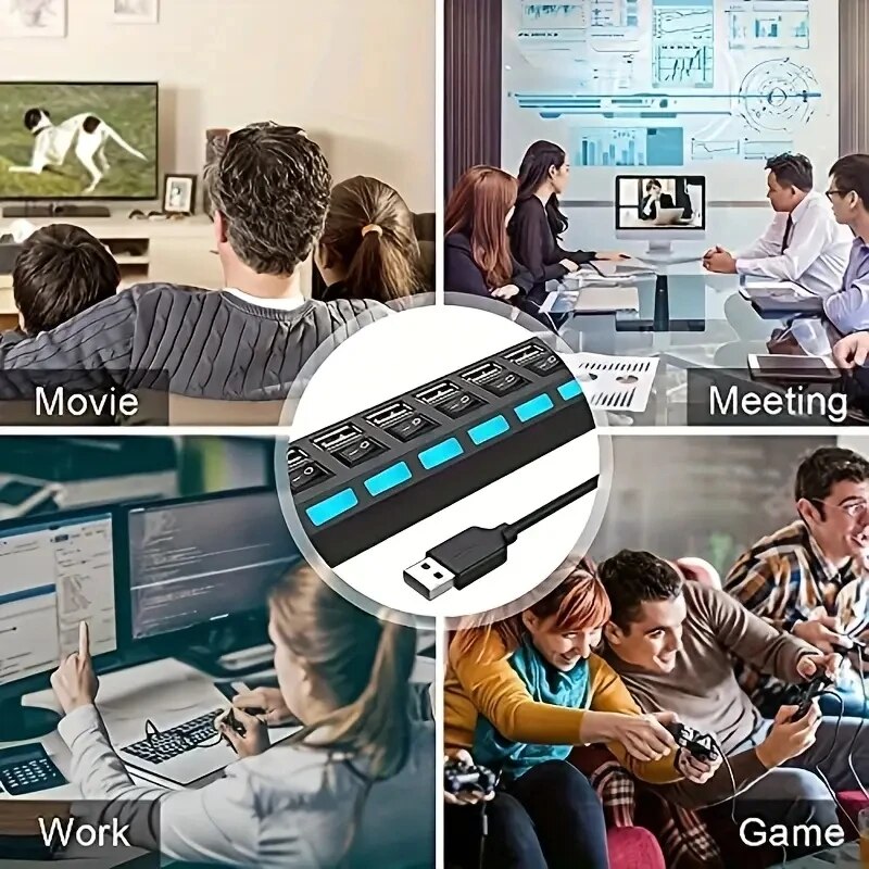Adaptador expansor USB HUB 2,0 - Laptop Accessories Hub reseña y precio