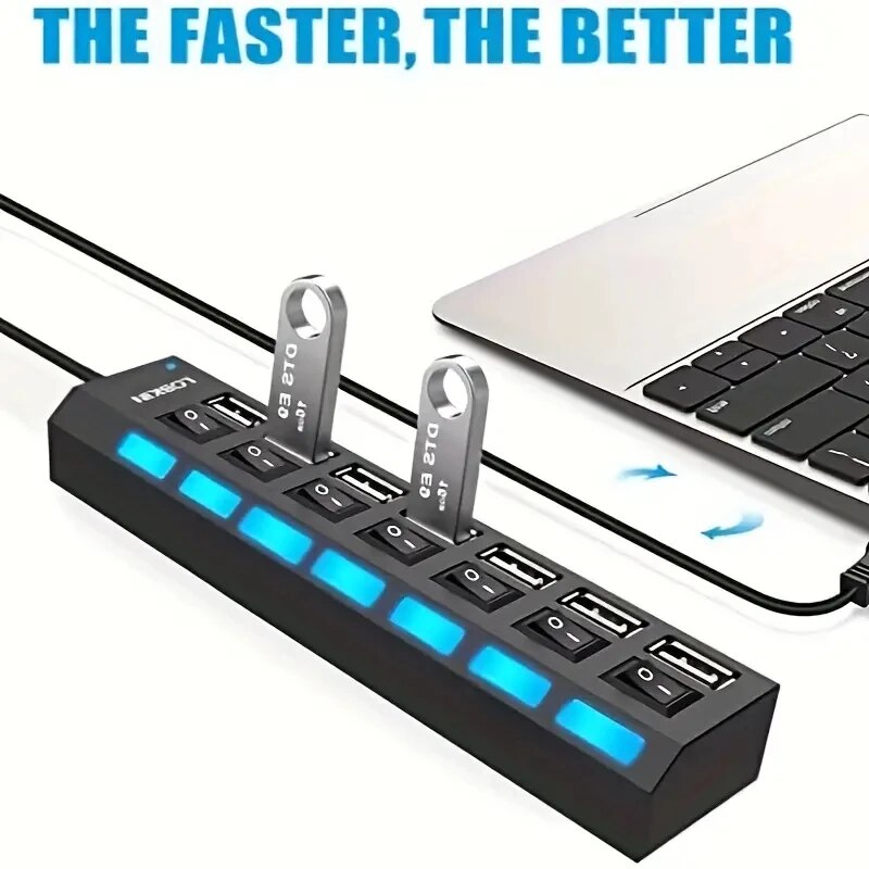 Adaptador expansor USB HUB 2,0 - Laptop Accessories Hub reseña y precio