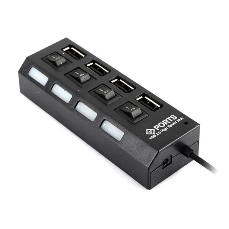 Extensor de Hub USB 2,0 de 4 p - Laptop Accessories Hub reseña y precio