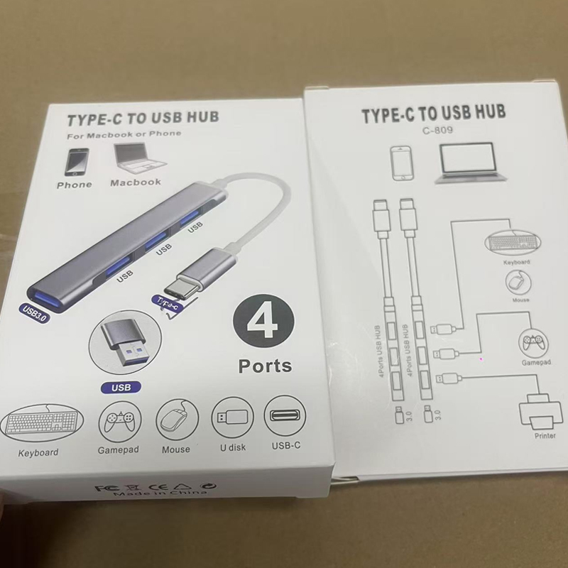 4 en 1 multidivisor de alumini - Laptop Accessories Hub reseña y precio