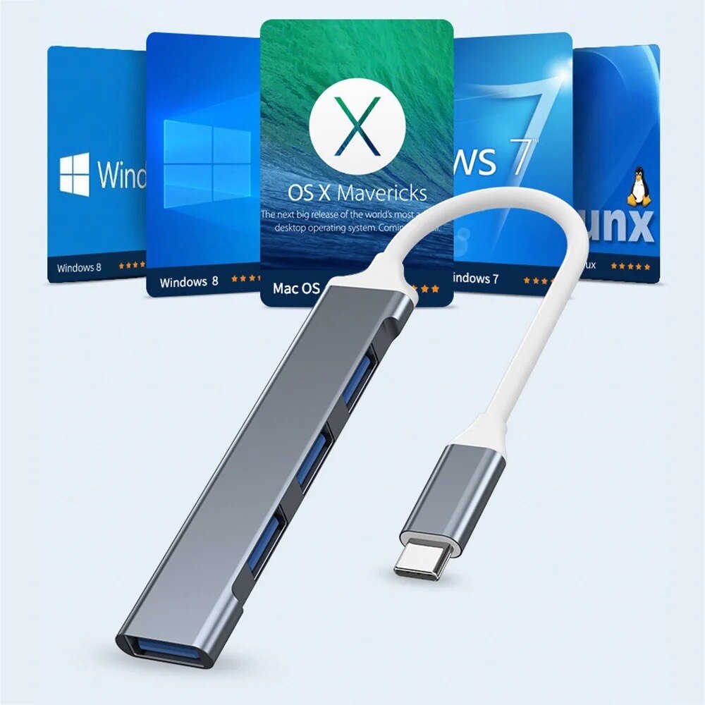 Hub USB 3.0 de 4 puertos, adap - Laptop Accessories Hub reseña y precio