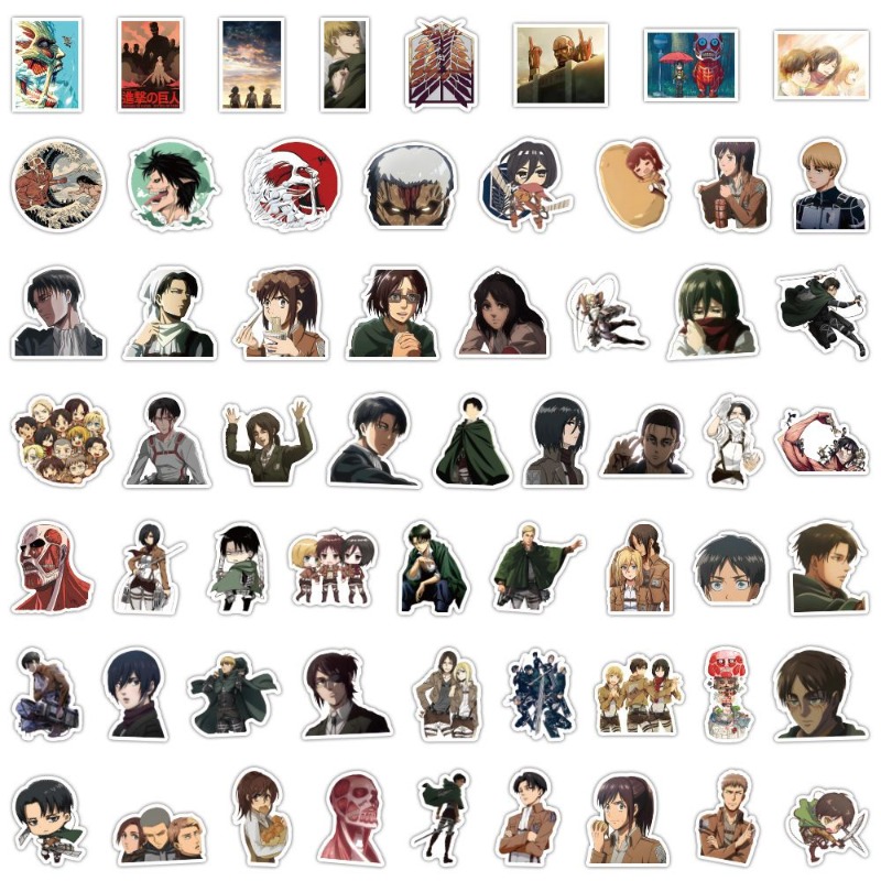 60 pegatinas de anime de Attac - Laptop Accessories Decoration reseña y precio