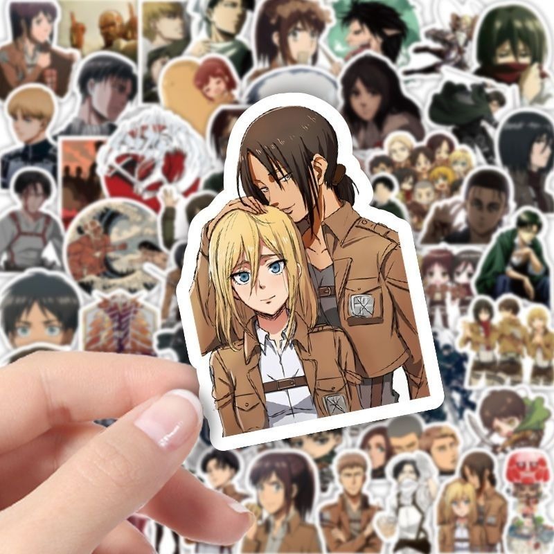 60 pegatinas de anime de Attac - Laptop Accessories Decoration reseña y precio