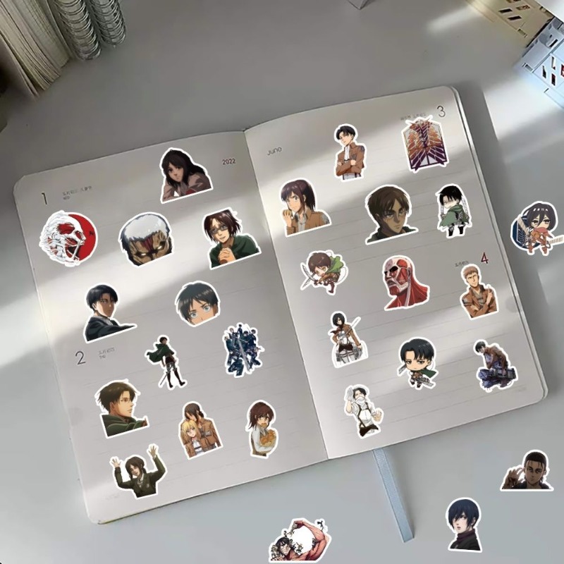 60 pegatinas de anime de Attac - Laptop Accessories Decoration reseña y precio