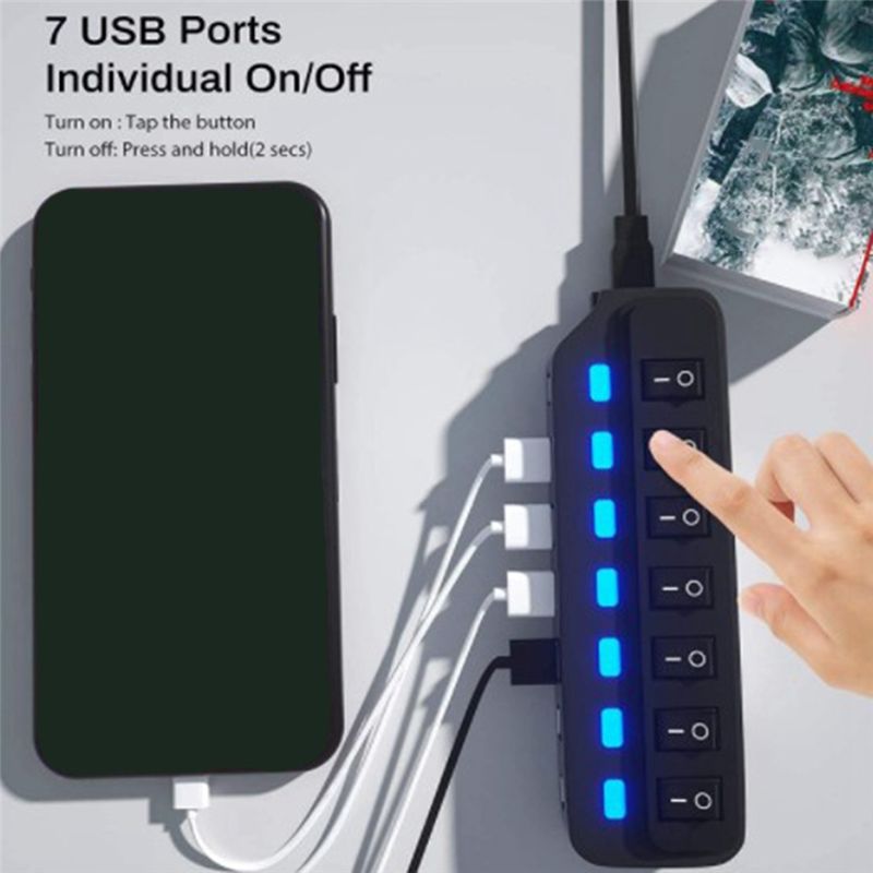A64I USB Hub 2.0, Divisor USB, - Laptop Accessories Hub reseña y precio