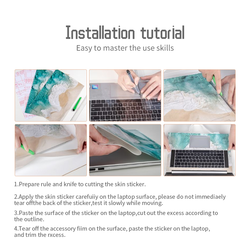DIY pegatinas de piel para por - Victus Laptop Accessories reseña y precio
