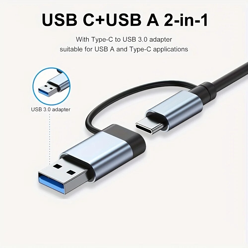 Hub USB3.0 2 en 1, extensor di - Laptop Accessories Hub reseña y precio
