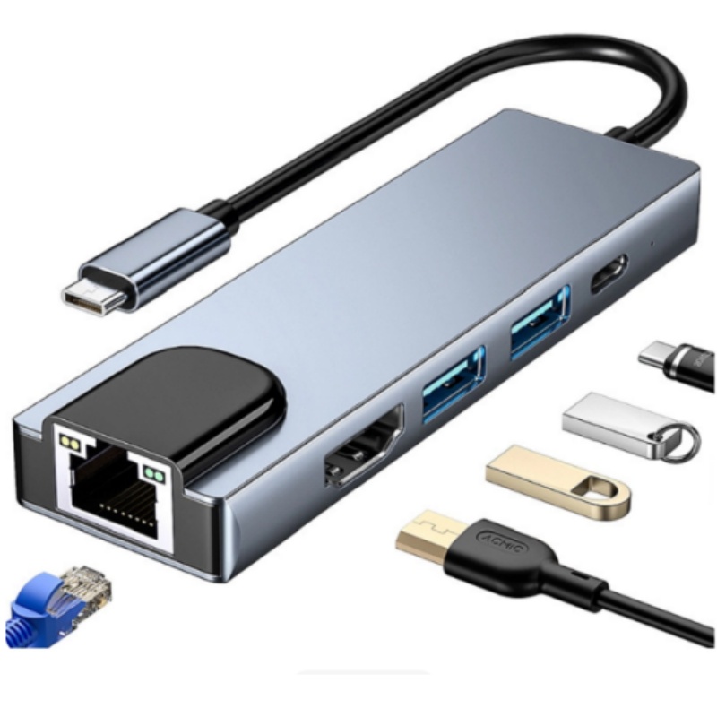 Adaptador Multifuncional 5 en  - Laptop Accessories Hub reseña y precio