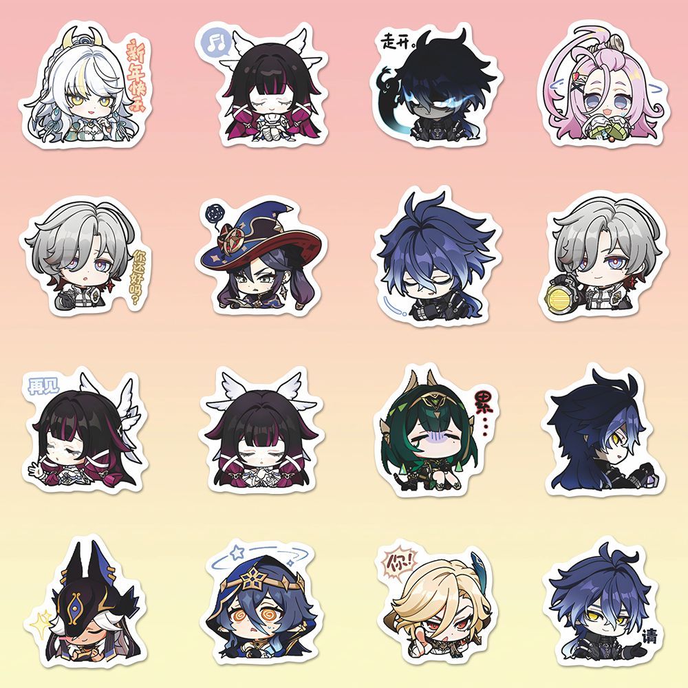 64 pegatinas de anime de Gensh - Laptop Accessories Decoration reseña y precio